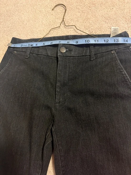 Chico’s Dark Wash Trouser Jeans Bootcut Mid Rise Denim - Picture 6 of 7